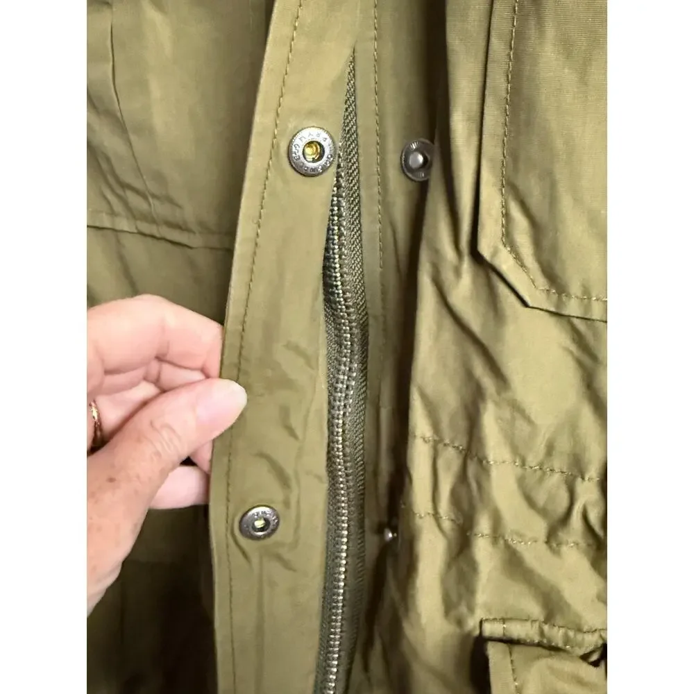 Penfield Parka Jacket Women XS Green Kasson 60/40 Mountain Hood Lined Outdoor